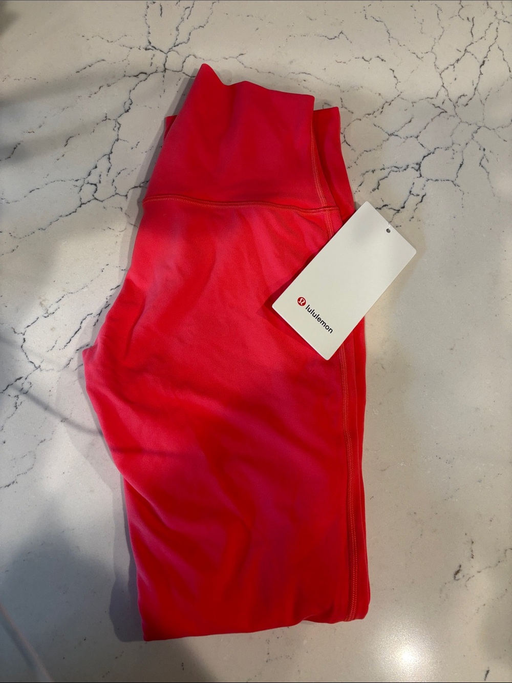 lululemon Align HR Pant 25" in “pale raspberry” (Pink-Red) Sz 4, NWT